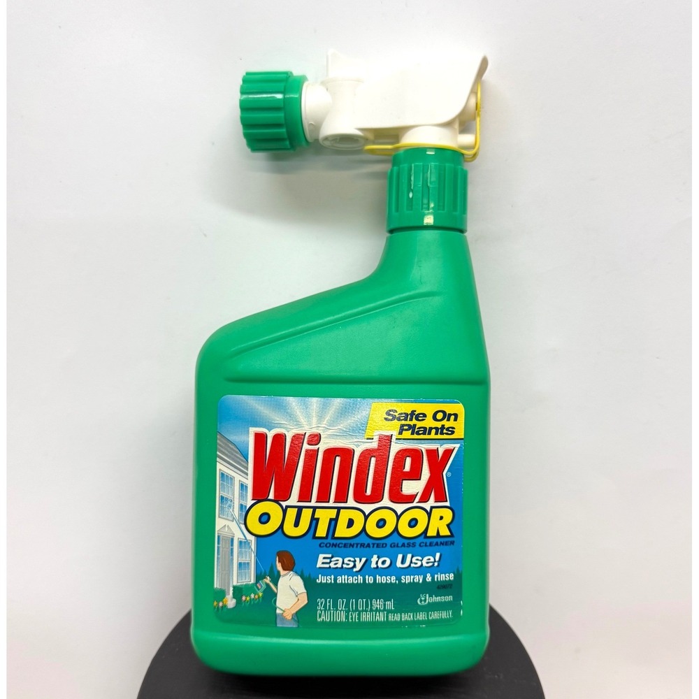 Vintage Windex Outdoor Glass Cleaner Concentrated 32oz Discontinued NOS 1990s